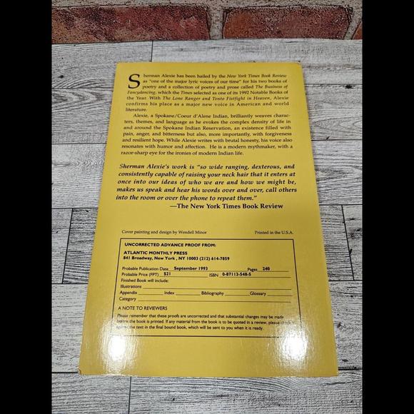 The Lone Ranger Tonto Fistfight in Heaven by Sherman Alexie In Special Edition - Picture 3 of 7